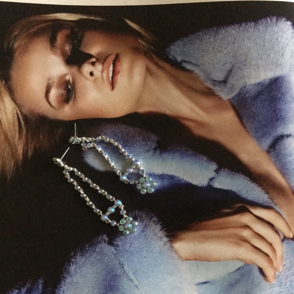 Givenchy  borealis rhinestones earrings